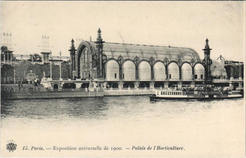Carte postale ancienne Expo 1900 Paris Palais de l'Horticulture