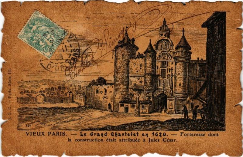 Carte postale ancienne Paris 1e - Le Grand Chastelet à Paris 1er