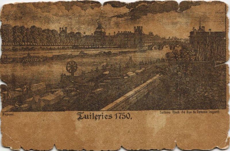 Carte postale ancienne Vieux Paris Tuileries