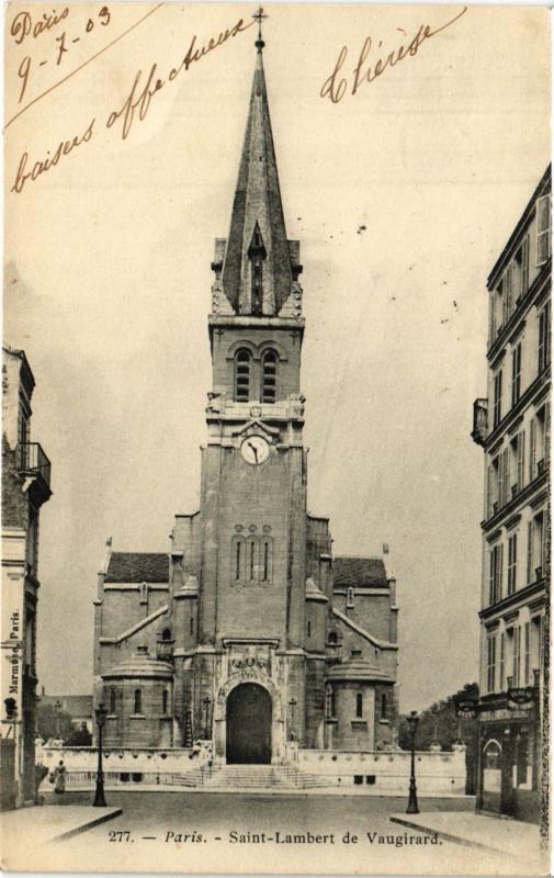 Carte postale ancienne Saint-Lambert de Vaugirard à Paris 15e