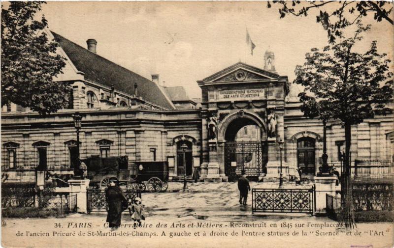Carte postale ancienne Paris 3e Paris-Conservatoire des Arts et Métiers à Paris 3e