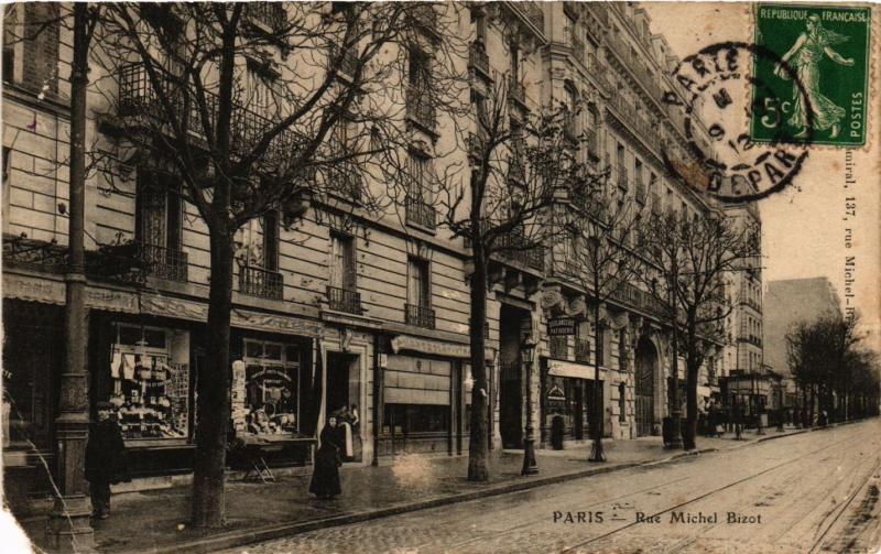 Carte postale ancienne Paris 12e-Rue Michel Bizot à Paris 12e