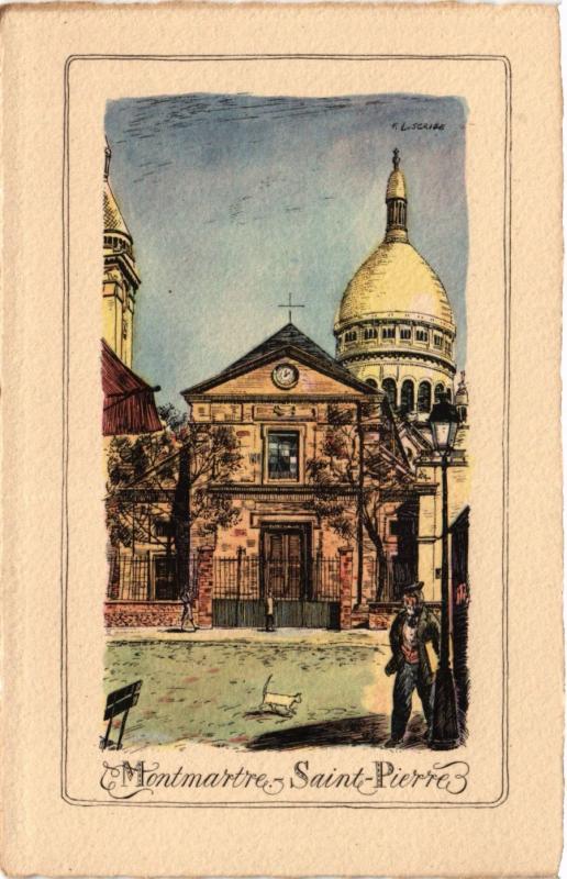 Carte postale ancienne Montmartre - Saint-Pierre à Paris 18e