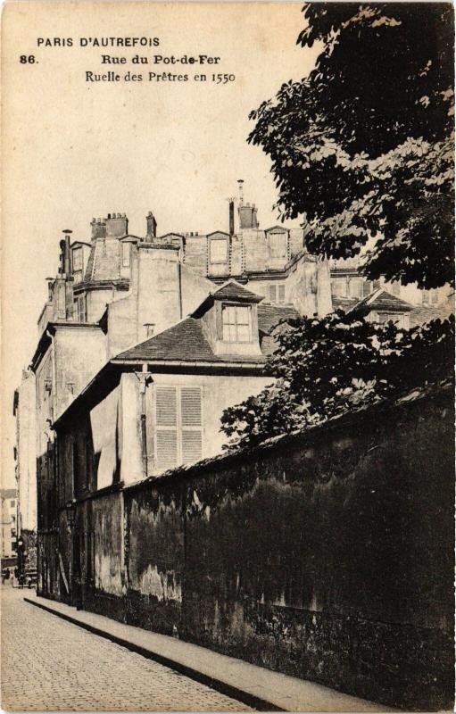Carte postale ancienne Paris 5e - Rue du Pot-de-Fer à Paris 5e
