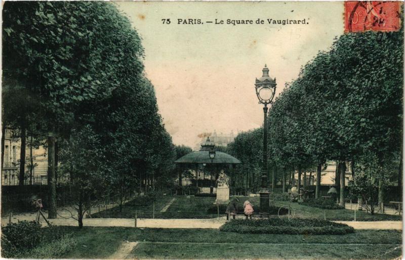 Carte postale ancienne Le Square de Vaugirard à Paris 15e