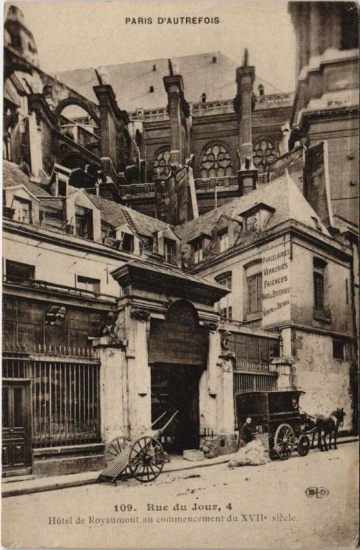 Carte postale ancienne Paris 1e - Rue du Jour, 4 à Paris 1er