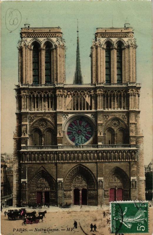 Carte postale ancienne Paris (1e) - Notre Dame de Paris à Paris 1er