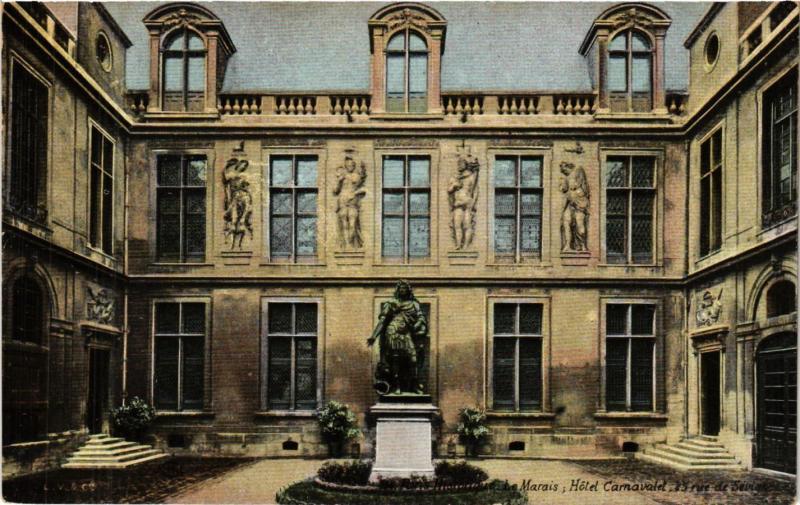 Carte postale ancienne Paris 3e Paris-Paris Historique-Le Marais, Hotel Carnavalet à Paris 3e