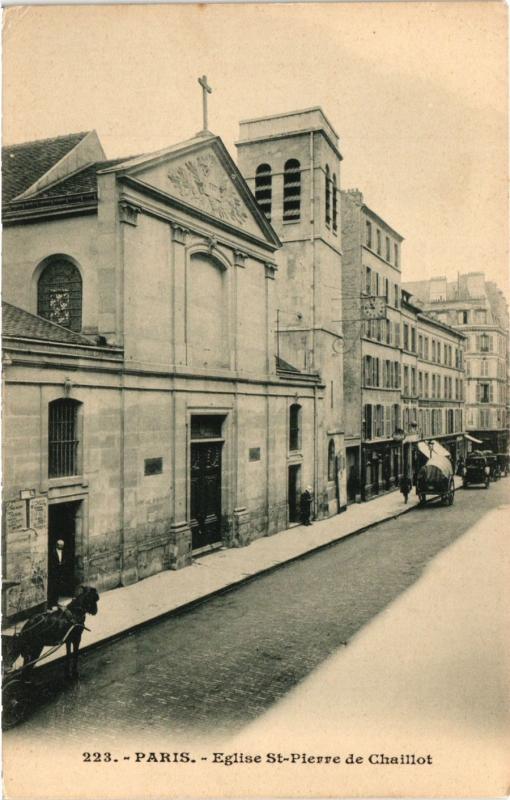 Carte postale ancienne Eglise Saint-Pierre de Chaillot à Paris 8e