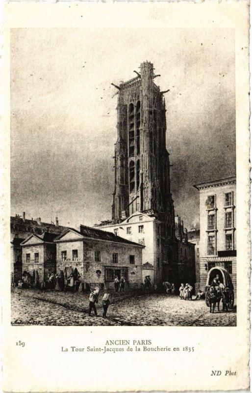 Carte postale ancienne Ancien Paris - La Tour Saint-Jacques
