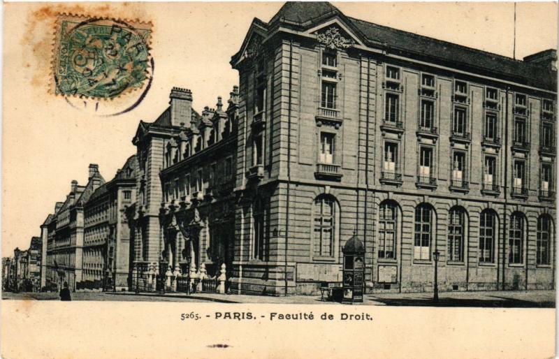 Carte postale ancienne Paris 5e-Faculté de Droit à Paris 5e