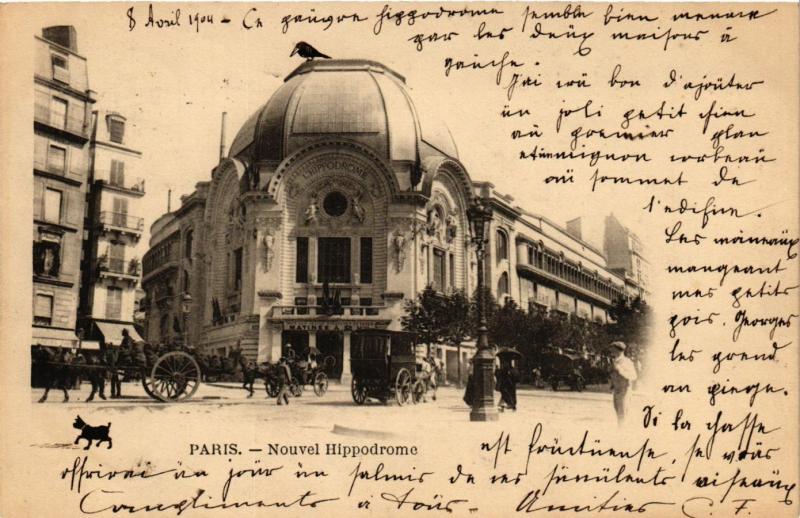 Carte postale ancienne Nouvel Hippodrome à Paris 18e