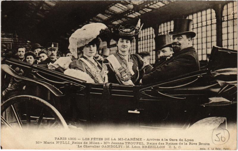 Carte postale ancienne Paris - Les Fétes de la Mi-Caréme à Paris