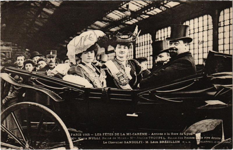Carte postale ancienne Paris - Les Fétes de la Mi-Caréme à Paris