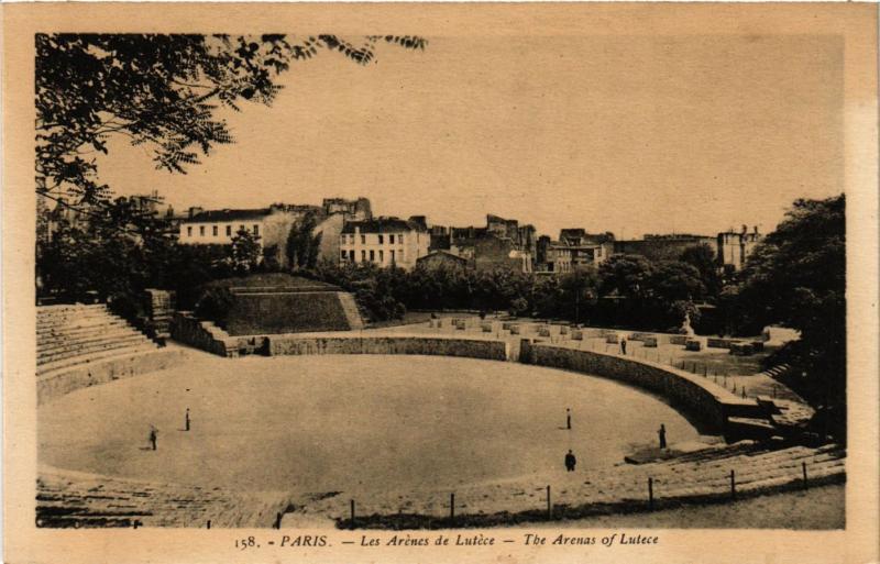 Carte postale ancienne Paris 5e-Arénes de Lutéce à Paris 5e