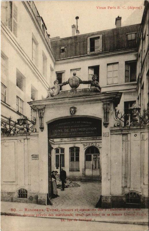 Carte postale ancienne Paris 3e - Richeaux Urnes à Paris 3e