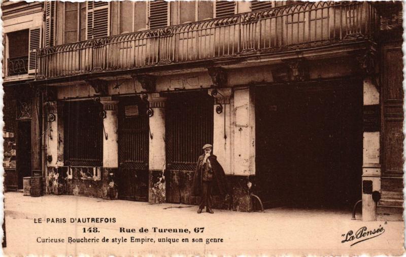 Carte postale ancienne Paris 3e Paris-Rue de Turenne à Paris 3e