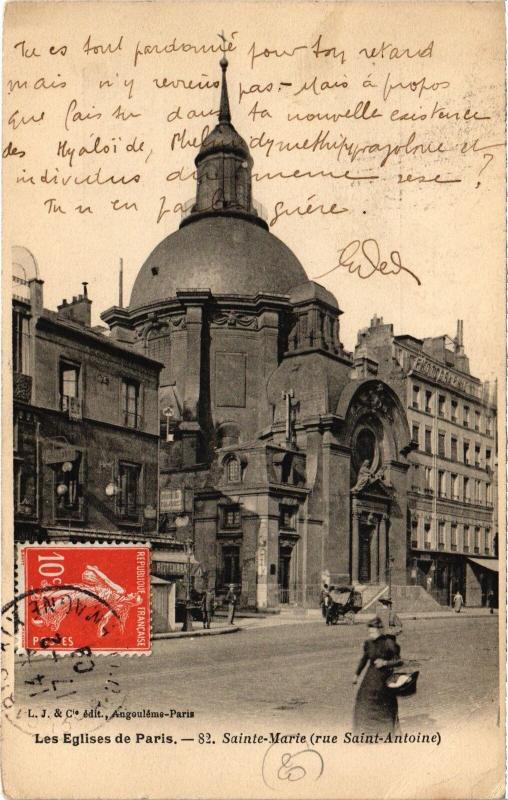 Carte postale ancienne Paris 4e - Sainte-Marie à Paris 4e
