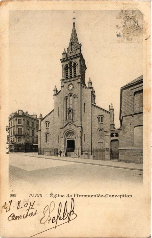 Carte postale ancienne Paris 12e-Eglise de l'Immaculée Conception à Paris 12e