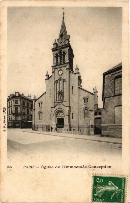 Carte postale ancienne Paris 12e-Eglise de l'Immaculée Conception à Paris 12e