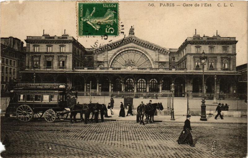 Carte postale ancienne Paris (10e) - Gare de l'Est à Paris 10e