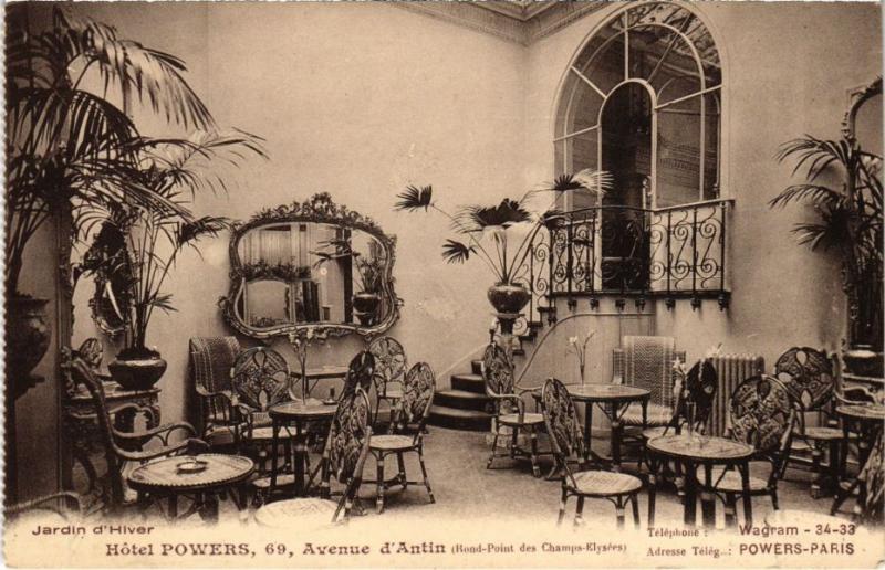 Carte postale ancienne Paris 8e - Hotel Powers à Paris 8e