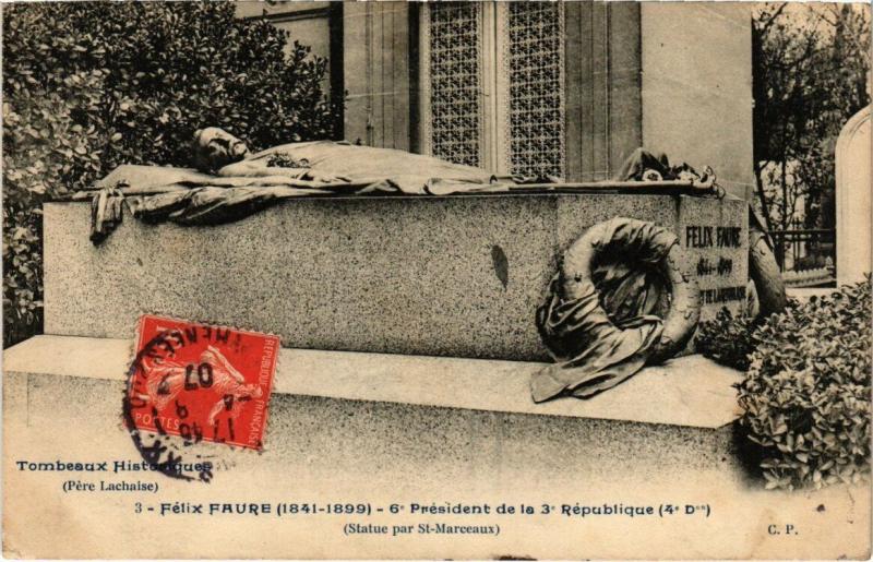 Carte postale ancienne Le Père-Lachaise - Félix Faure à Paris 20e