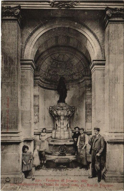 Carte postale ancienne Paris 3e - Fontaine de Joyeause, 1687 à Paris 3e