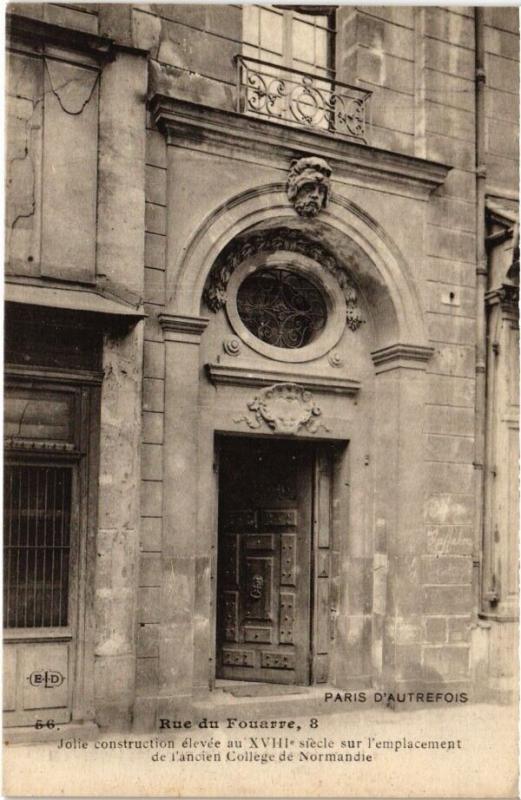 Carte postale ancienne Paris 5e - Rue du Fouarre, 8 à Paris 5e