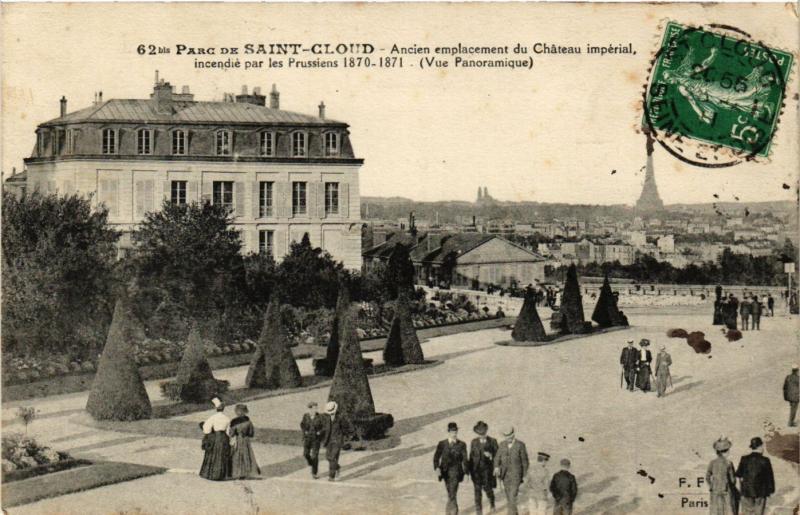 Carte postale ancienne Paris 16e-Parc de Saint Cloud à Saint-Cloud