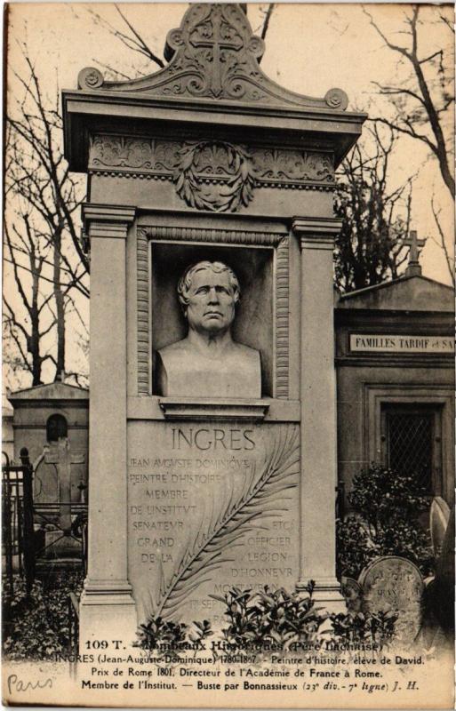 Carte postale ancienne Le Père-Lachaise - Ingres à Paris