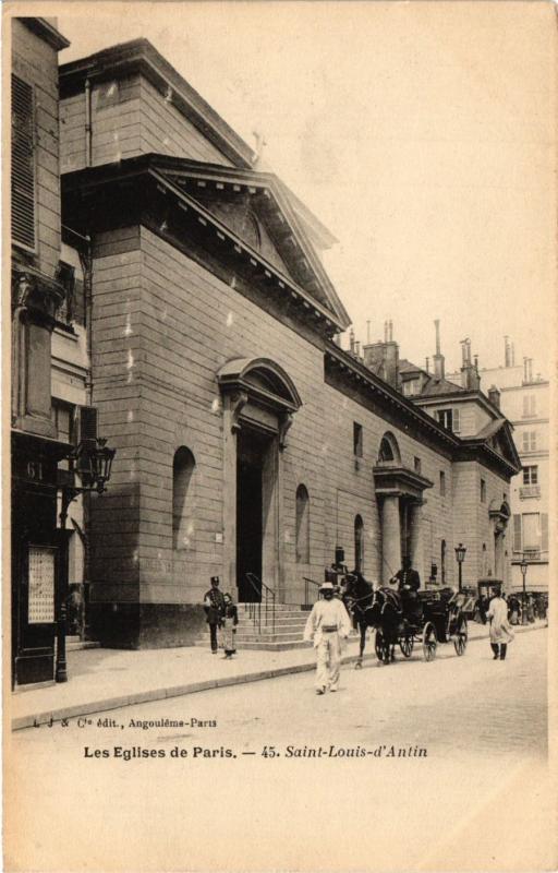 Carte postale ancienne Les Eglises de Paris 9e - Saint-Louis d'Antin à Paris 9e