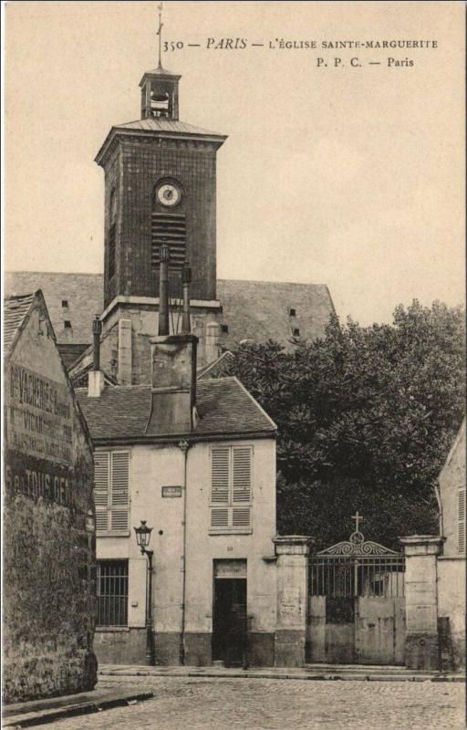 Carte postale ancienne Paris 11e Eglise Sainte-Marguerite à Paris 11e