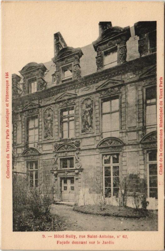 Carte postale ancienne Paris 4e - Hotel Sully à Paris 4e