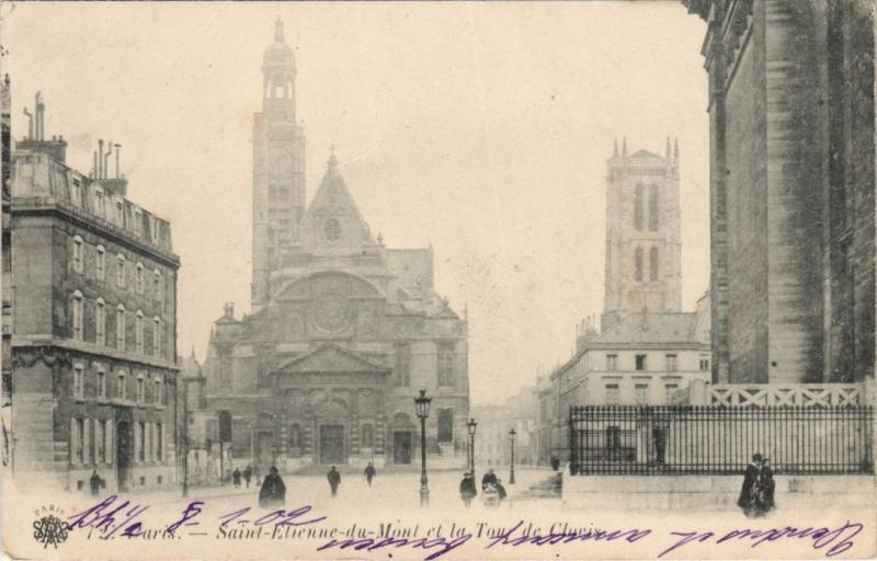 Carte postale ancienne Paris 5e Saint-Etienne-du-Mont à Paris 5e