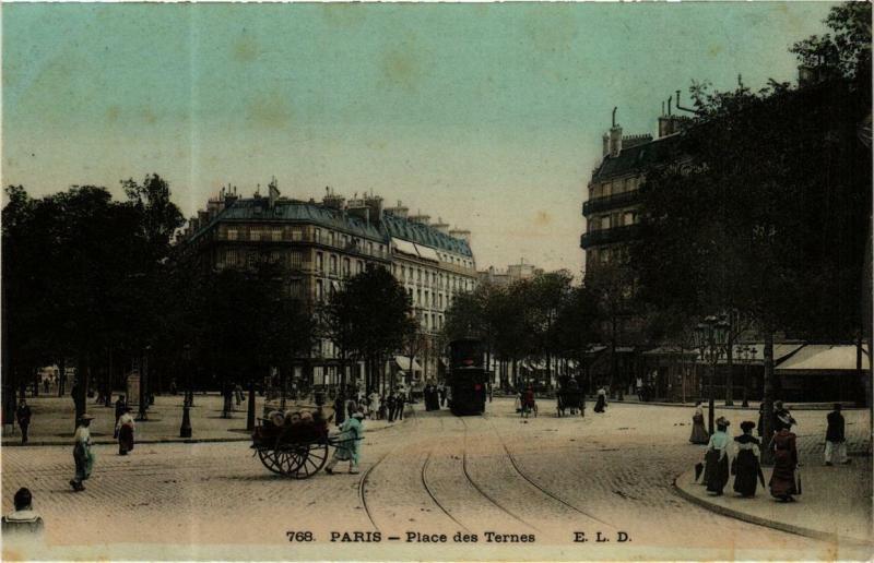 Carte postale ancienne Place des Ternes à Paris 8e