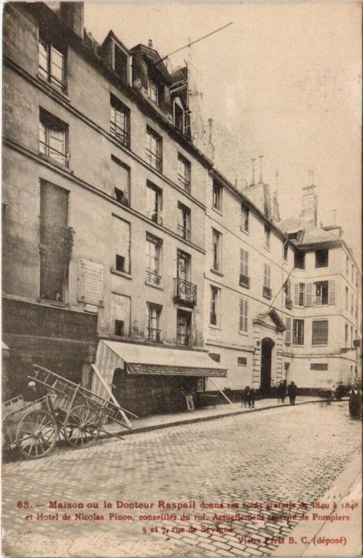 Carte postale ancienne Paris 3e - Maison ou le Docteur à Paris 3e
