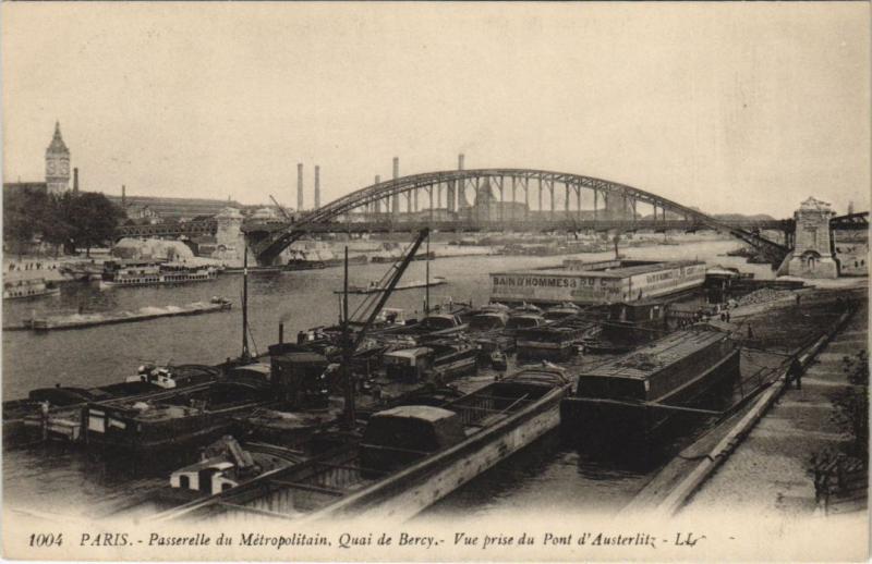 Carte postale ancienne Paris 12e Quai de Bercy