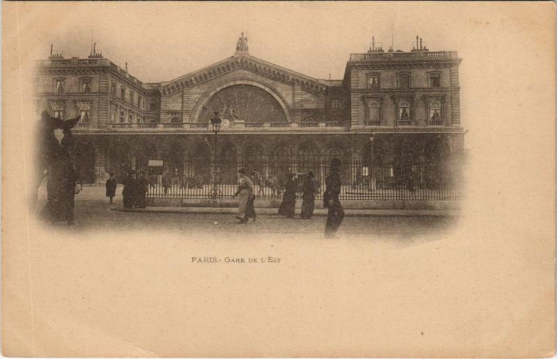 Carte postale ancienne Paris 10e Gare de l'Est