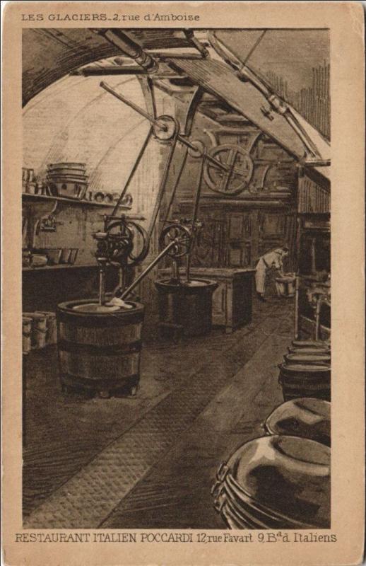 Carte postale ancienne Paris 9e 2, Rue d'Amboise Les Glaciers