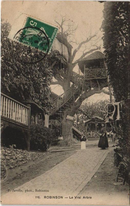 Carte postale ancienne Robinson - Le Vrai Arbre