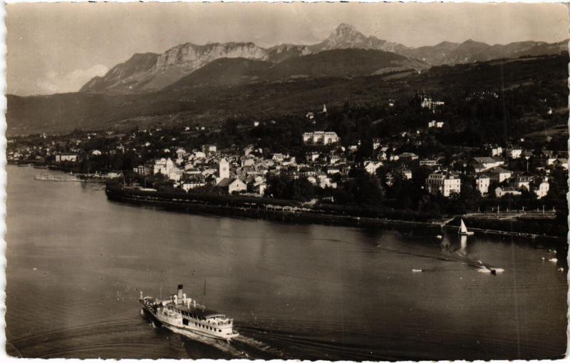 Carte postale ancienne Evian les Bains Vue aérienne