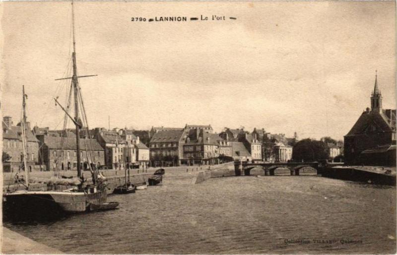Carte postale ancienne Lannion - Le Port à Lannion