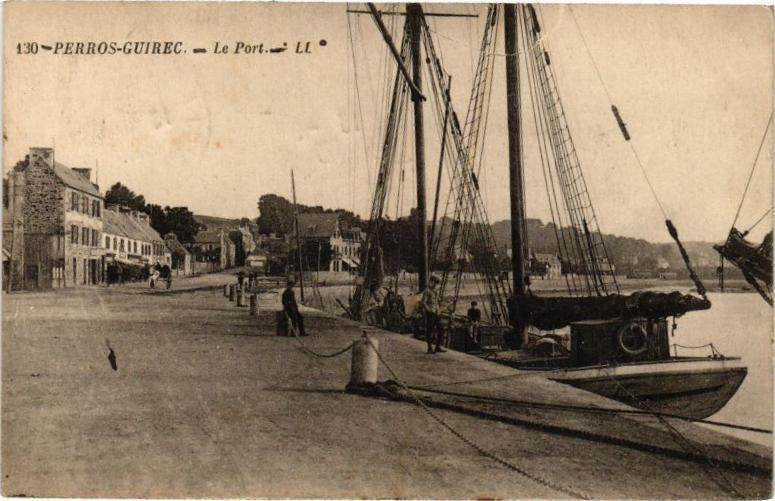 Carte postale ancienne Perros-Guirec - Le Port à Perros-Guirec