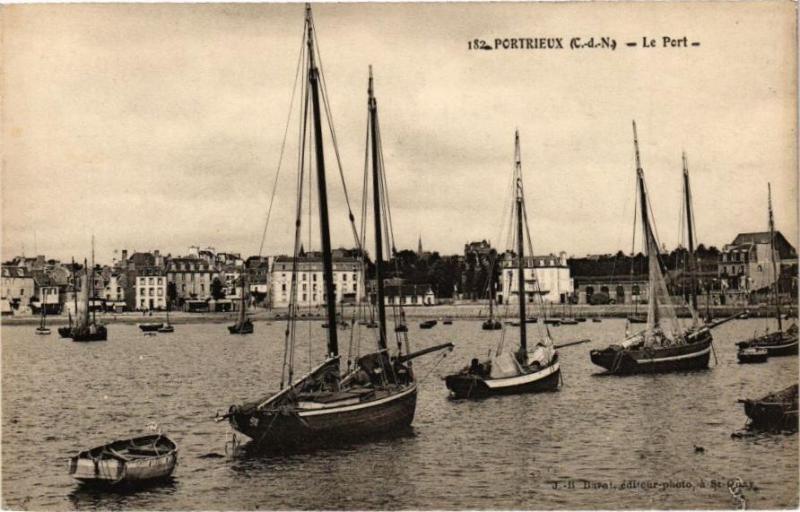 Carte postale ancienne Portrieux - Le Port