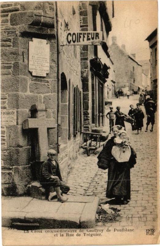 Carte postale ancienne La Croix commémorative de Geoffroy de Pontblanc