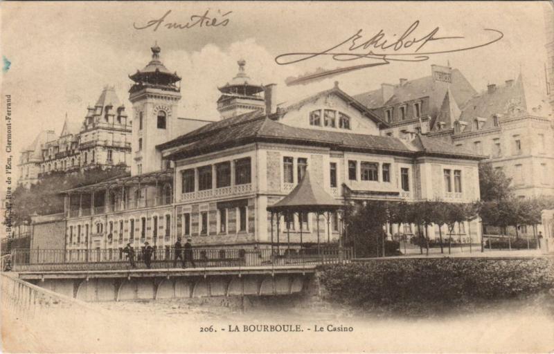 Carte postale ancienne La Bourboule le Casino à La Bourboule
