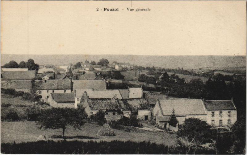 Carte postale ancienne Pouzol Vue Generale à Pouzol