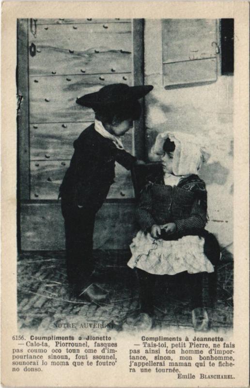 Carte postale ancienne Notre Auvergne - Enfants - Types