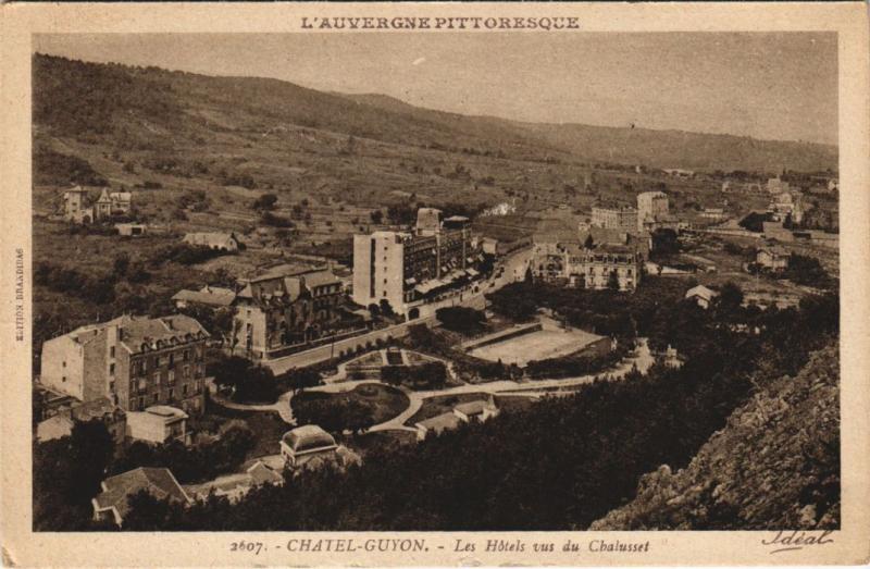 Carte postale ancienne Chatel-Guyon Les Hotels